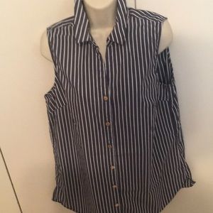 Ann Klein summer sleeveless tunic shirt